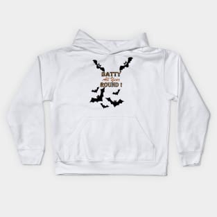 Bat Funny, Halloween BATTY ALL YEAR ROUND! Cute Bats Design, Available on many products, mugs, stickers, shirts... Kids Hoodie